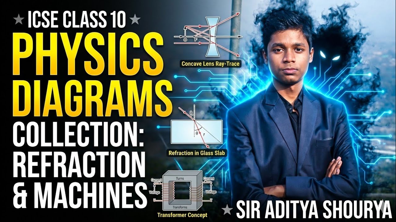 Complete Physics Diagrams in One Video | ICSE Class 10 Board Exams 2026