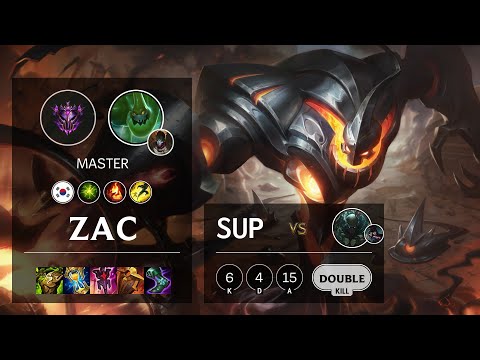 Zac Support vs Pyke - KR Master Patch 10.25