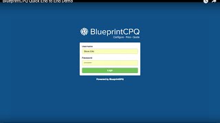BlueprintCPQ video