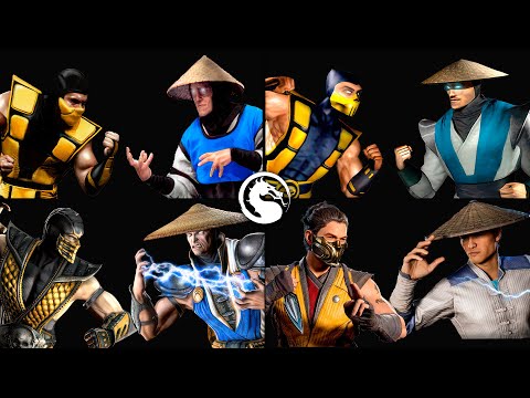 Evolution of Scorpion VS Raiden Fight MK - MK1 | 2K 60FPS