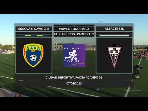 PRIMER TOQUE 2023 - Partido 02 - ESCOLA F. GAVA, C. B - ALBACETE B. (FASE DE GRUPOS) (Resumen)
