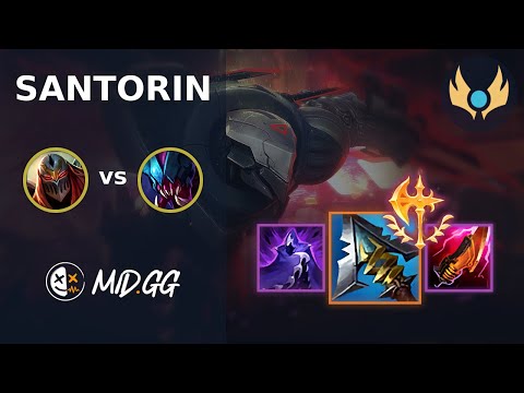 MID.GG: [ Santorin ] Zed JUNGLE vs Rek'Sai | EUW CHALLENGER | LOL Season 2025