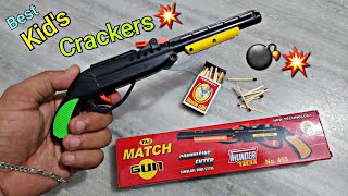 Kids Crackers Video #10 | Match Gun New Crackers |Crackers For Kids |Diwali Crackers Testing Review😃