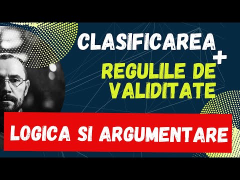 Baccalaureate Logic and argumentation, Classification, structure and rules of validity