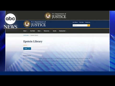 Some documents relating to the Epstein investigation removed from DOJ website