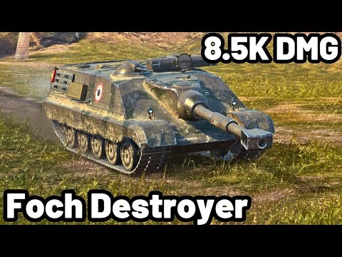 Foch Destroyer | 8.5K DAMAGE | 1 KILLS | WOT Blitz Pro Replays