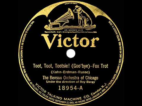1922 The Benson Orchestra Of Chicago - Toot, Toot, Tootsie! (Goo’bye)