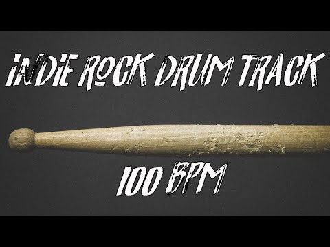 Indie rock drums only 100 bpm