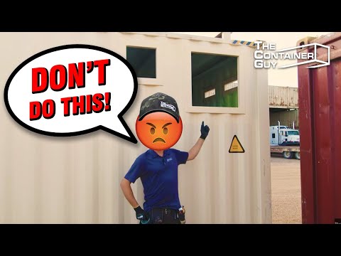 The Wrong Way to Frame Openings on Shipping Containers!