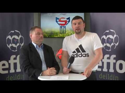 FSF Varpið. Oddbjørn Joensen og Tróndur Arge meta um 14. umfar í EFFO-deildini 2016