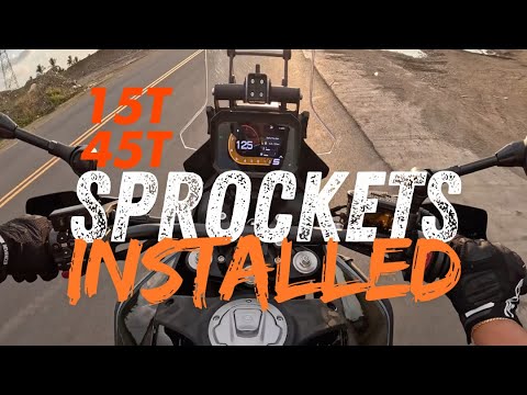 15T / 45T Sprockets Installed