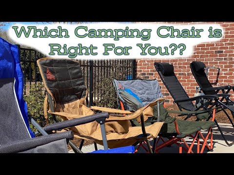 Camping Chairs:  7 Different Designs with Pros and Cons for Each