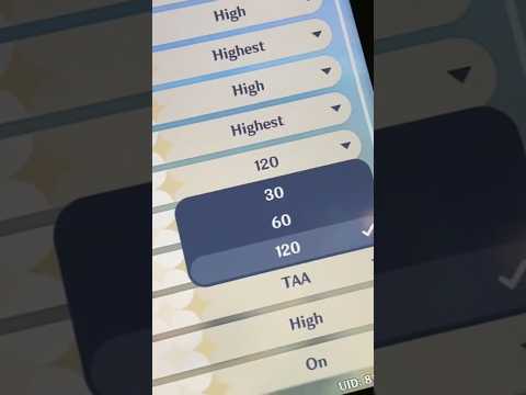 HoYoverse added 120fps to Genshin mobile 🥶