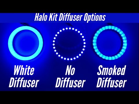 Halo Kit Diffuser Options | White Diffusers | Smoked Diffusers