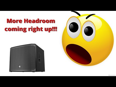 Increase headroom with subs on an aux system