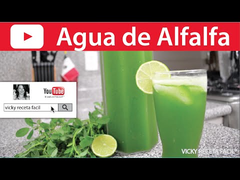 AGUA DE ALFALFA | Vicky Receta Facil Video
