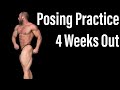 Physique Update | 186lbs | Bodybuilding Posing Practice - 4 Weeks Out