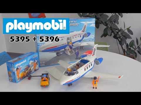 Playmobil 5395 (l'avion) et 5396 - Démo City Action en français FR