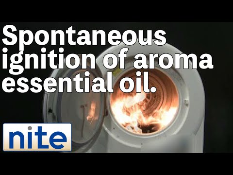 【nite-ps】Laundry dryer:1.Aroma essential oils catching fire spontaneously