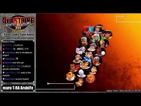 2021.04.30 street fighter III 3rd strike, casual match @Game Studio Cube Koenji