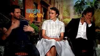 Adam Levine, Keira Knightley & Mark Ruffalo Unfiltered BEGIN AGAIN Interviews video