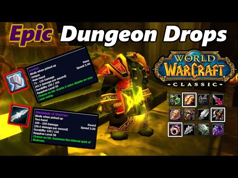 Classic WoW Epic Dungeon Items