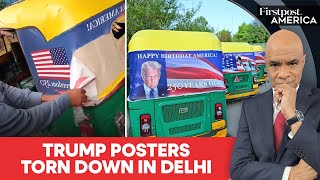 Trump Posters Torn Down In Delhi After US Strike Kills Indian Sailors | Firstpost America | N18G
