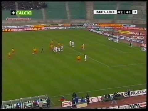Il secondo gol di Davor Vugrinec in Bari-LECCE 3 a 2 del 31 marzo 2001
