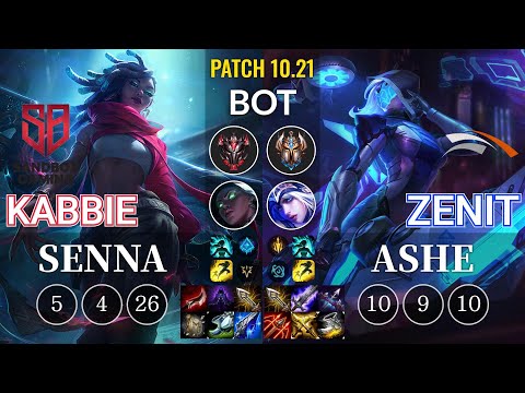 SB Kabbie Senna vs HLE Zenit Ashe Bot - KR Patch 10.21