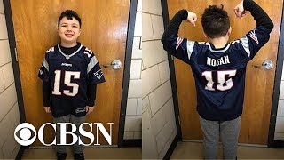 Boy bullied for being a Patriots fan gets surprise from favorite player