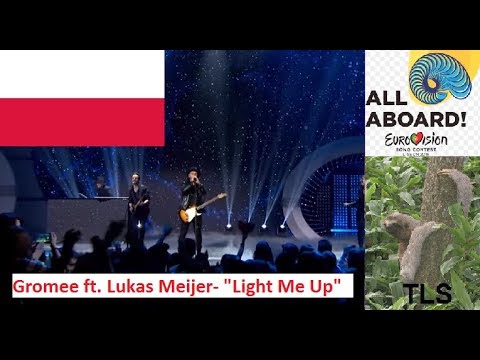 Poland Eurovision Song Contest ESC 2018 Review Reaction Gromee ft  Lukas Meijer "Light Me Up"