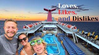 Carnival Paradise Review.Loves, Likes & Dislikes (Honest Review)