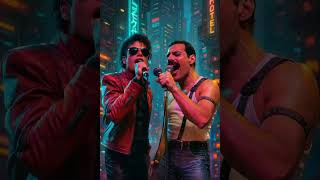 Michael Jackson &amp; Freddie Mercury State of Shock. #michaeljackson #freddiemercury #music #ai