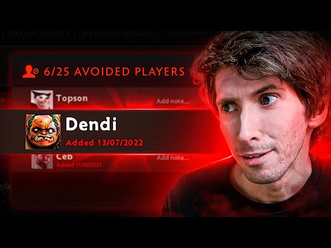 He added Dendi to the Dodge List after this game
