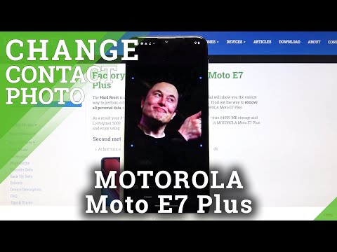 How to Customize Contact Profile in Motorola Moto E7 Plus - Add Photo to Contact