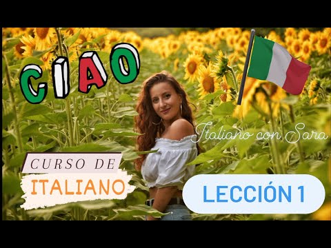 ITALIANO para PRINCIPIANTES 🇮🇹 Curso BASICO desde CERO! Aprende italiano con SARA Lección 1