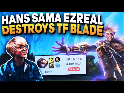 92% WINRATE Hans Sama DESTROYING NA Challenger - Hans Sama Ezreal vs TF Blade Jax