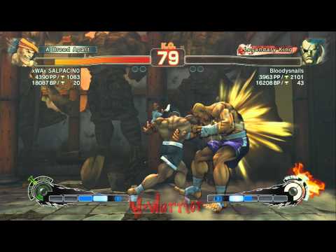 Super Streetfighter 4: Arcade Edition - xWAx SALPACIN0 (Adon) vs Bloodysnails (Sagat)