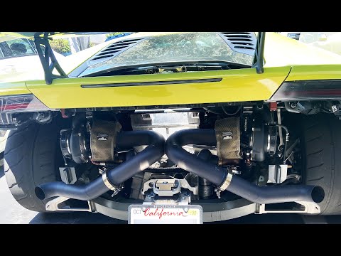 1600hp Twin Turbo Lamborghini Huracan 2nd gear pull