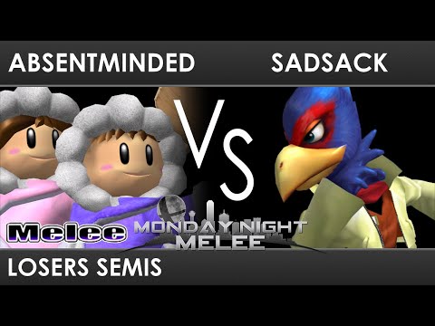 MNM 331 - Absentminded (ICs) VS SadSack (Falco) - Losers Semis - SSBM Melee
