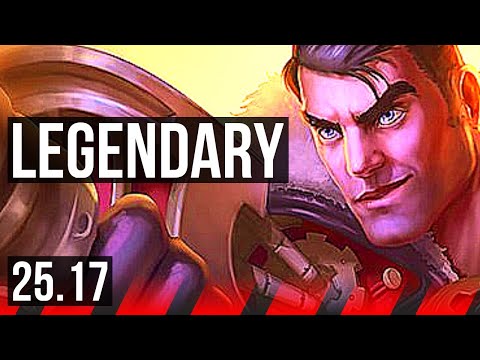 JAYCE vs DARIUS (TOP) | 19/1/7, Legendary | EUW Challenger | 25.17
