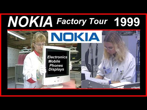 Rare NOKIA Factory Tour 1999 Mobile Phones Computer Displays Finland, Electronics 4k cell