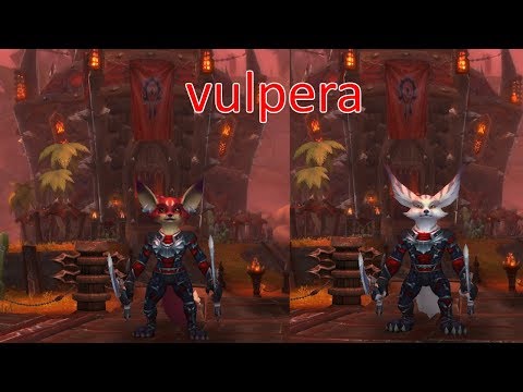 world of warcraft bfa vulpera allied race customize  showcase