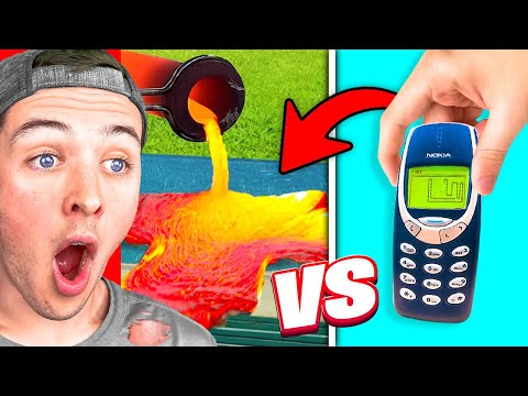 Reacting to MOLTEN LAVA vs EVERYTHING (BULLETPROOF GLASS?)