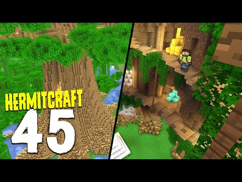 HermitCraft 7: 45 | MAKING A BASE IN THE TREE