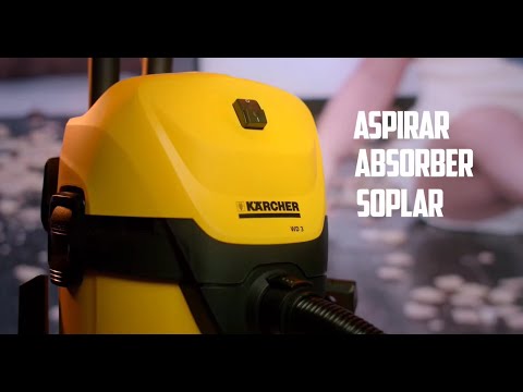 thumbnail video image 2 of Aspiradora Multiusos Karcher WD3, 2 of 5