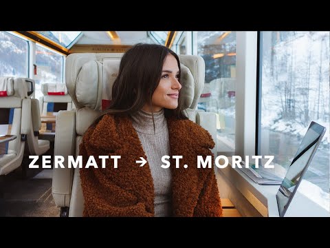 We Took Switzerland's Most Scenic, Luxurious (& expensive) Train to St. Moritz! | VLOG