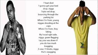 Gucci Mane &amp; Waka Flocka Ft. YG Hootie- &quot;15th &amp; The 1st&quot; (LYRICS ON SCREEN)