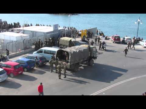 Greek army parade to commemorate lesvos liberation in 1912
