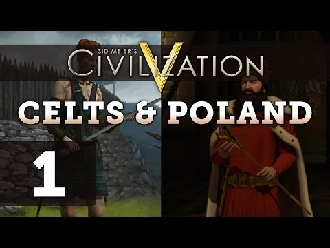 Civilization 5 Deity Twins (Poland / Celts) - Part 1